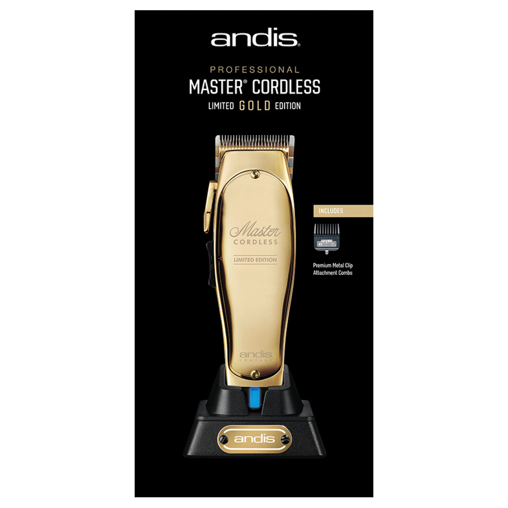 Andis Master Cordless Lithium Ion Clipper – Limited Edition Gold | Buy ...